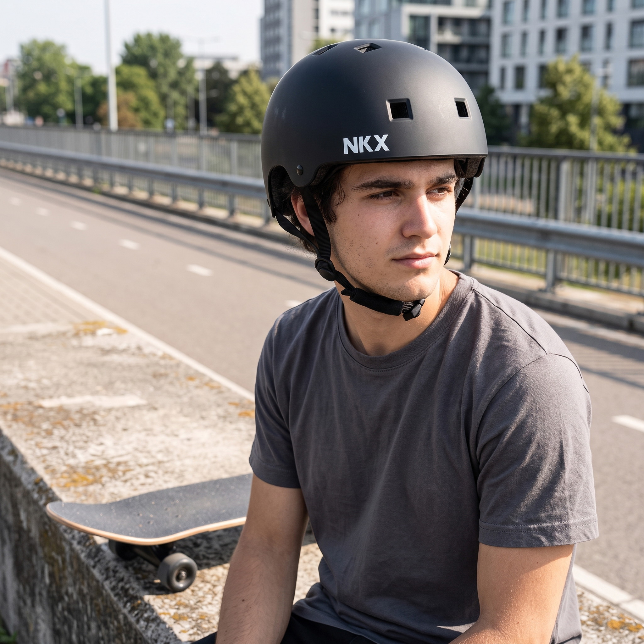 NKX Brain Saver Certificeret Skatehjelm
