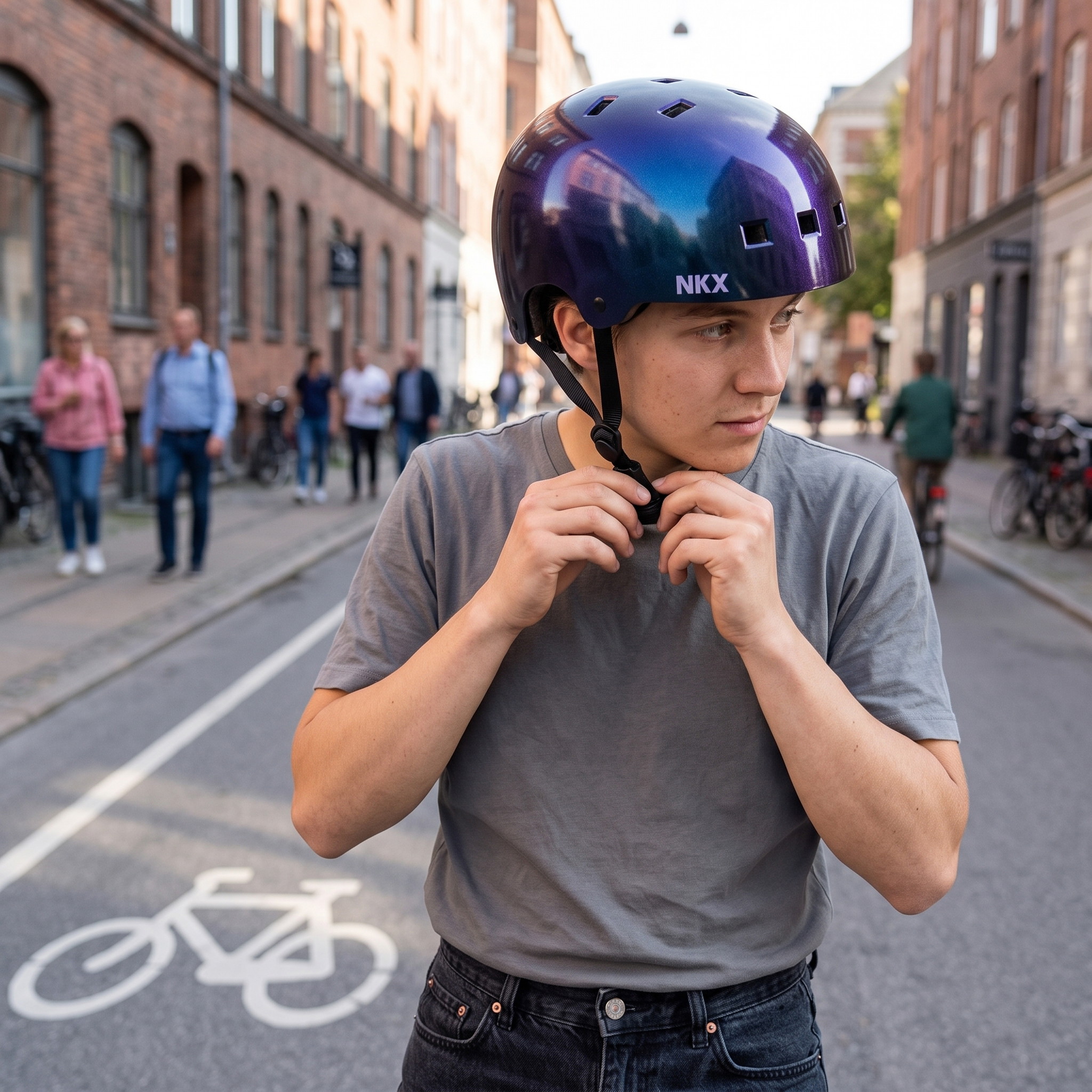 NKX Brain Saver Certificeret Skatehjelm
