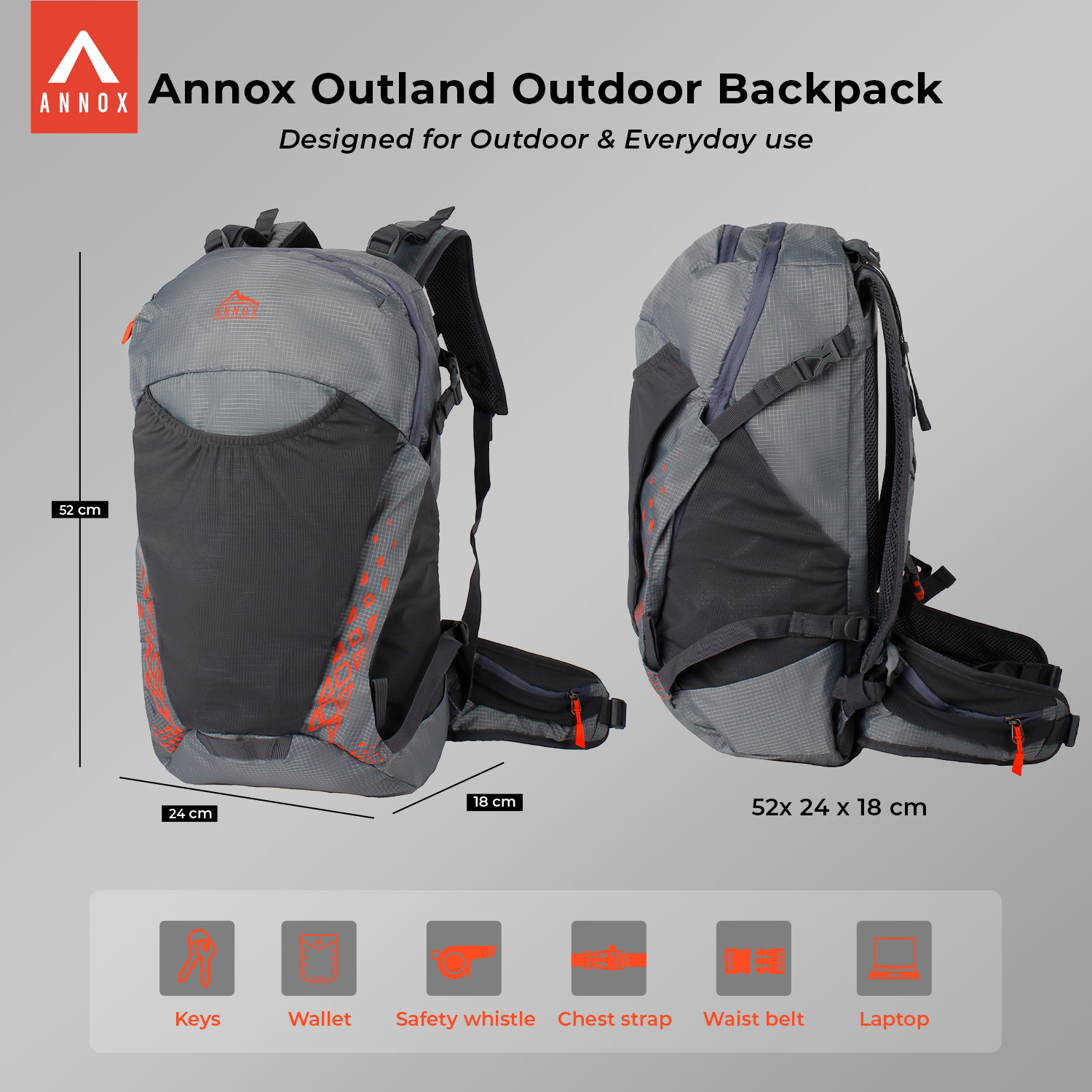 Annox Outland Outdoor Rygsæk