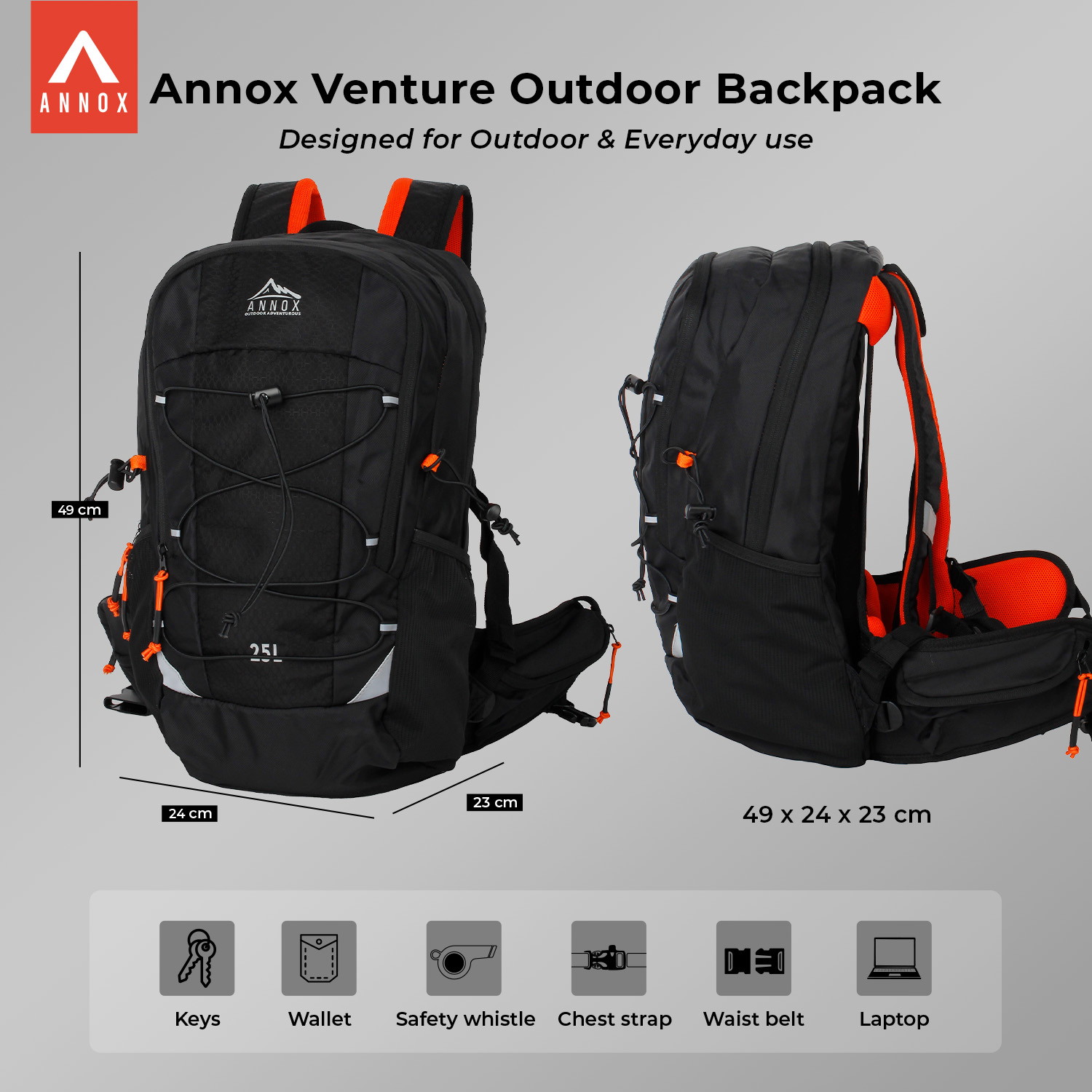 Annox Venture Outdoor Rygsæk