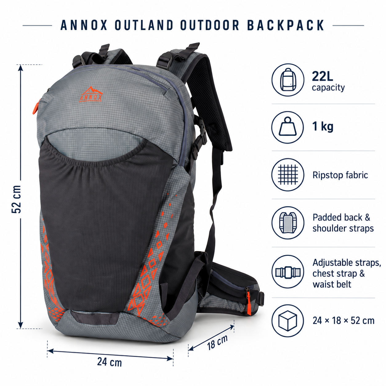 Annox Outland Outdoor Rygsæk