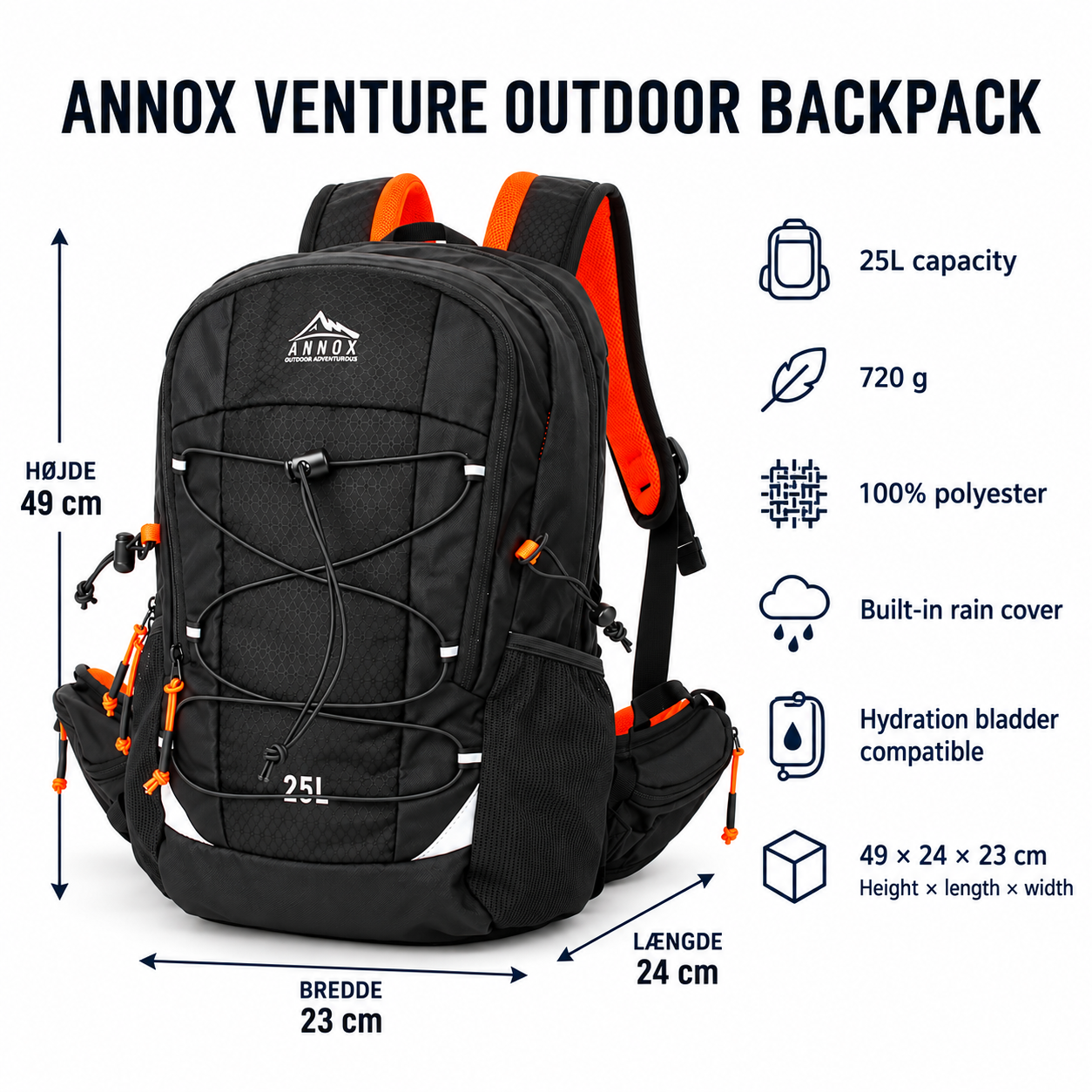 Annox Venture Outdoor Rygsæk