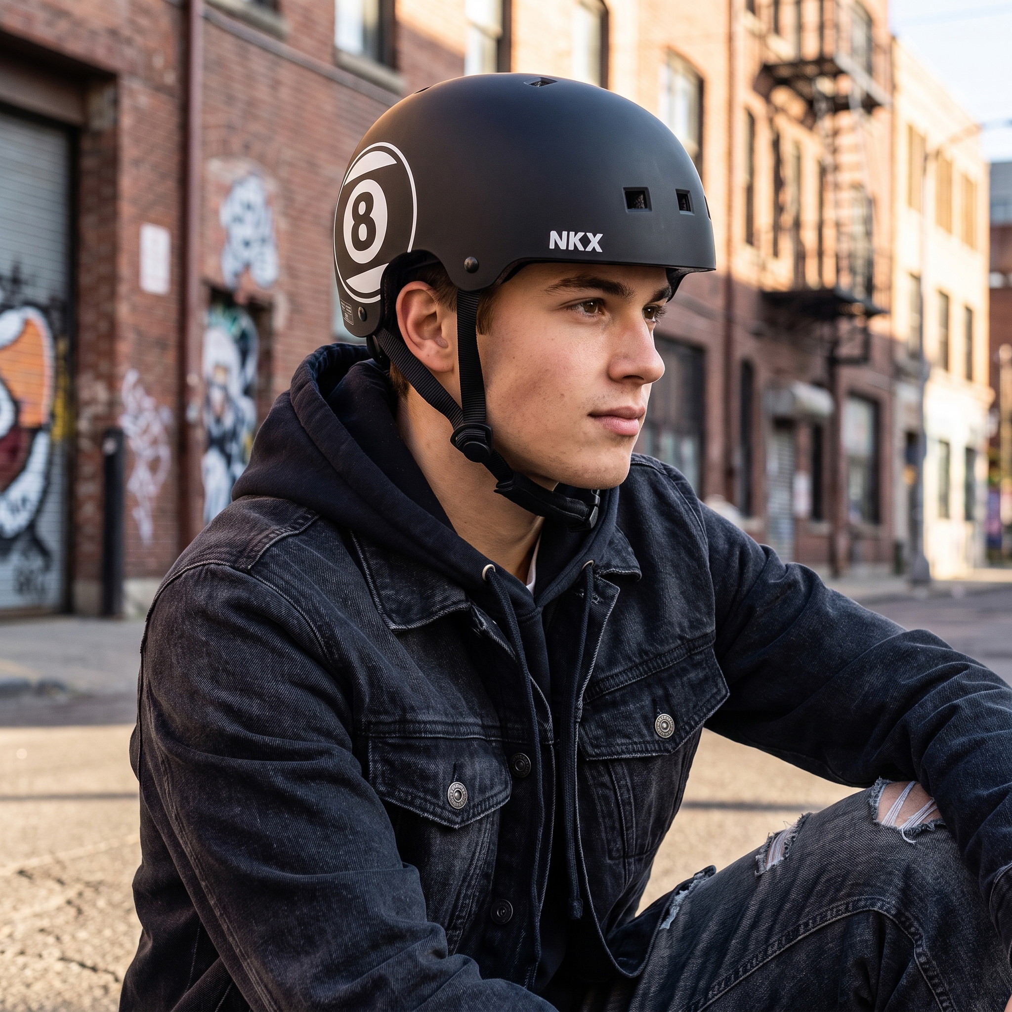 NKX Brain Saver Certificeret Skatehjelm