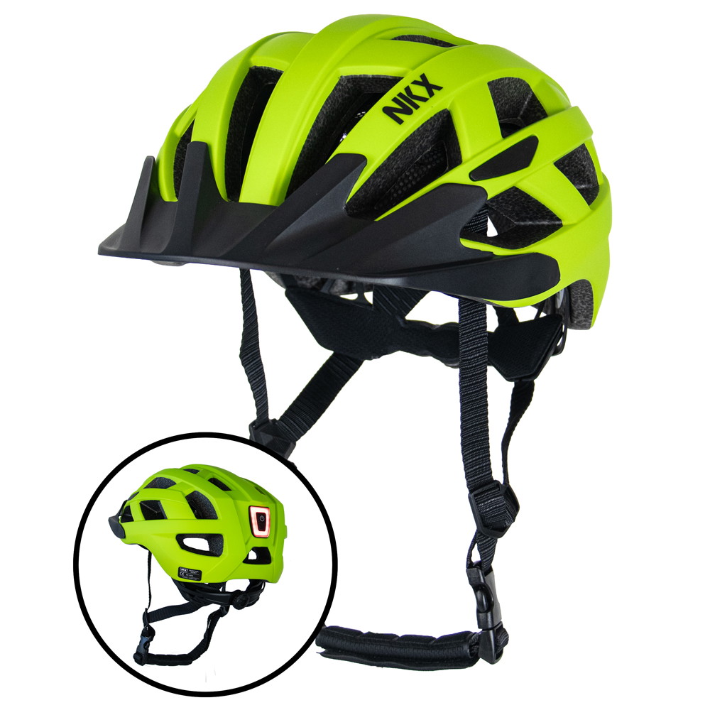 NKX City LED Cykelhjelm med indbygget lys