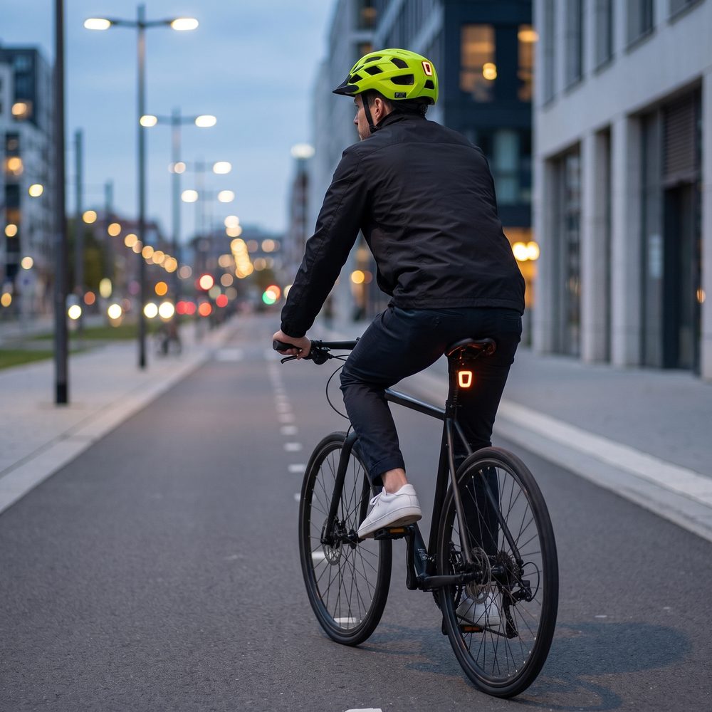 NKX City LED Cykelhjelm med indbygget lys