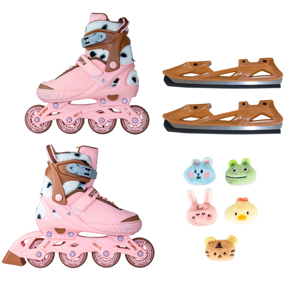Story Fur Justerbare Inline Skøjter