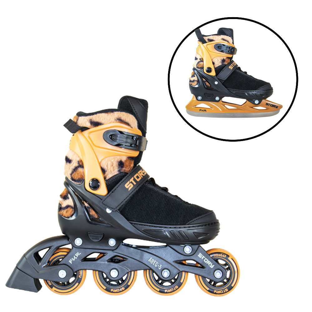 Story Fur Justerbare Inline Skøjter