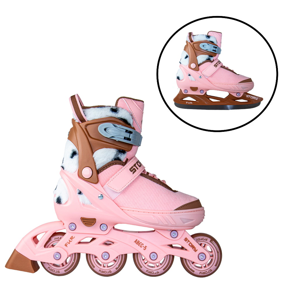 Story Fur Justerbare Inline Skøjter