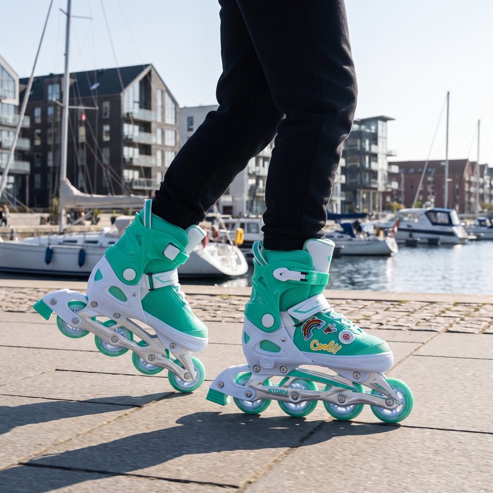 Story Moji Justerbar Inline Rulleskøjter