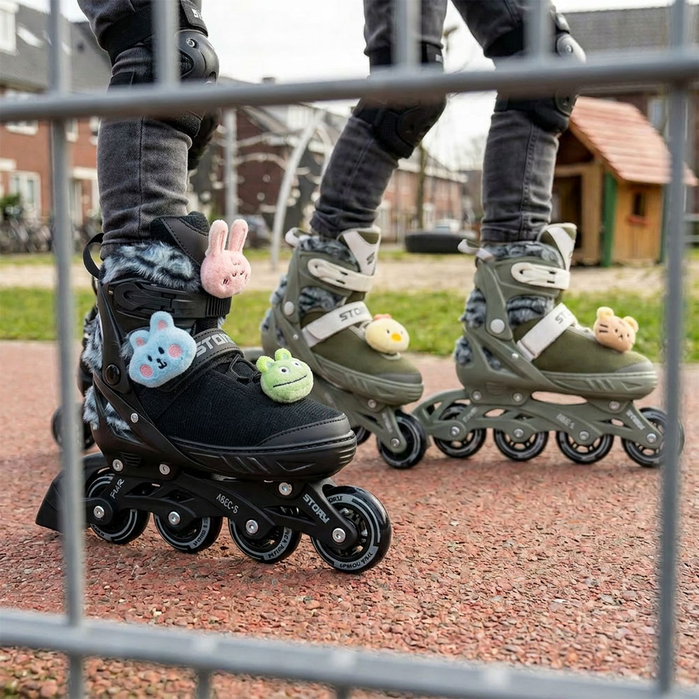 Story Fur Justerbare Inline Skøjter