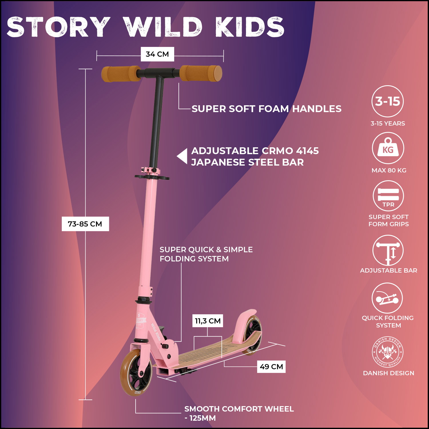 Story Wild Kids Foldbart Løbehjul
