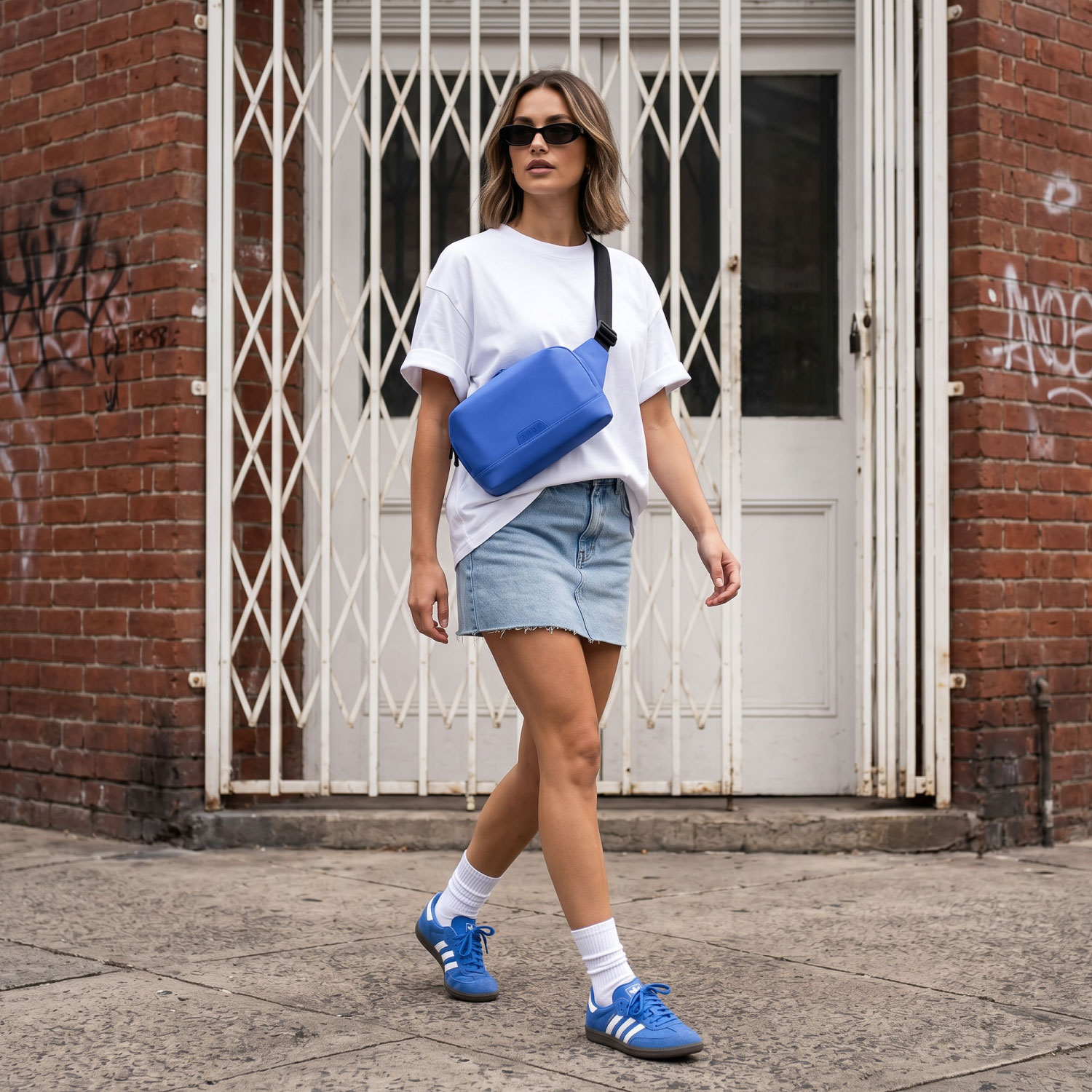 Annox Ecosmart Sling Bag – Vandafvisende taske i upcyclet materiale til løbehjul, skateboard & rulleskøjter