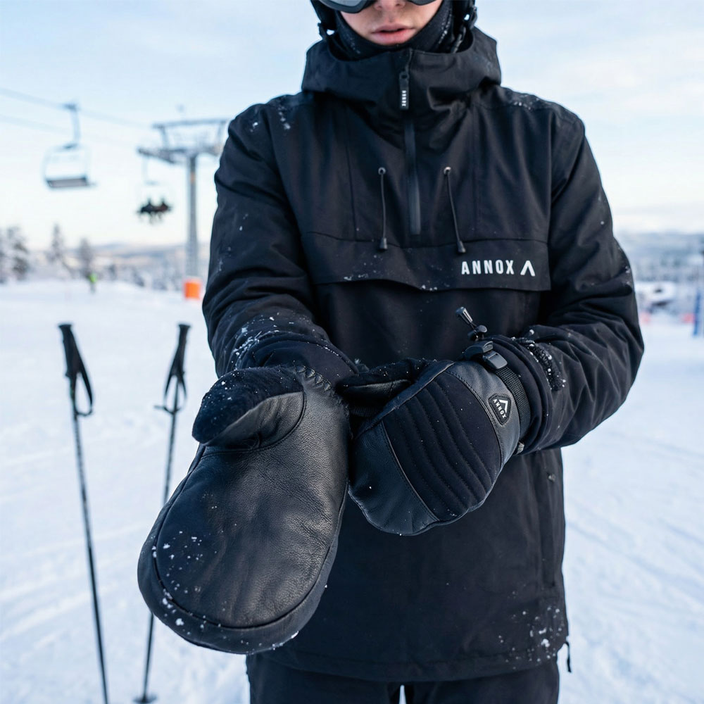 Annox Session Læder Skihandsker