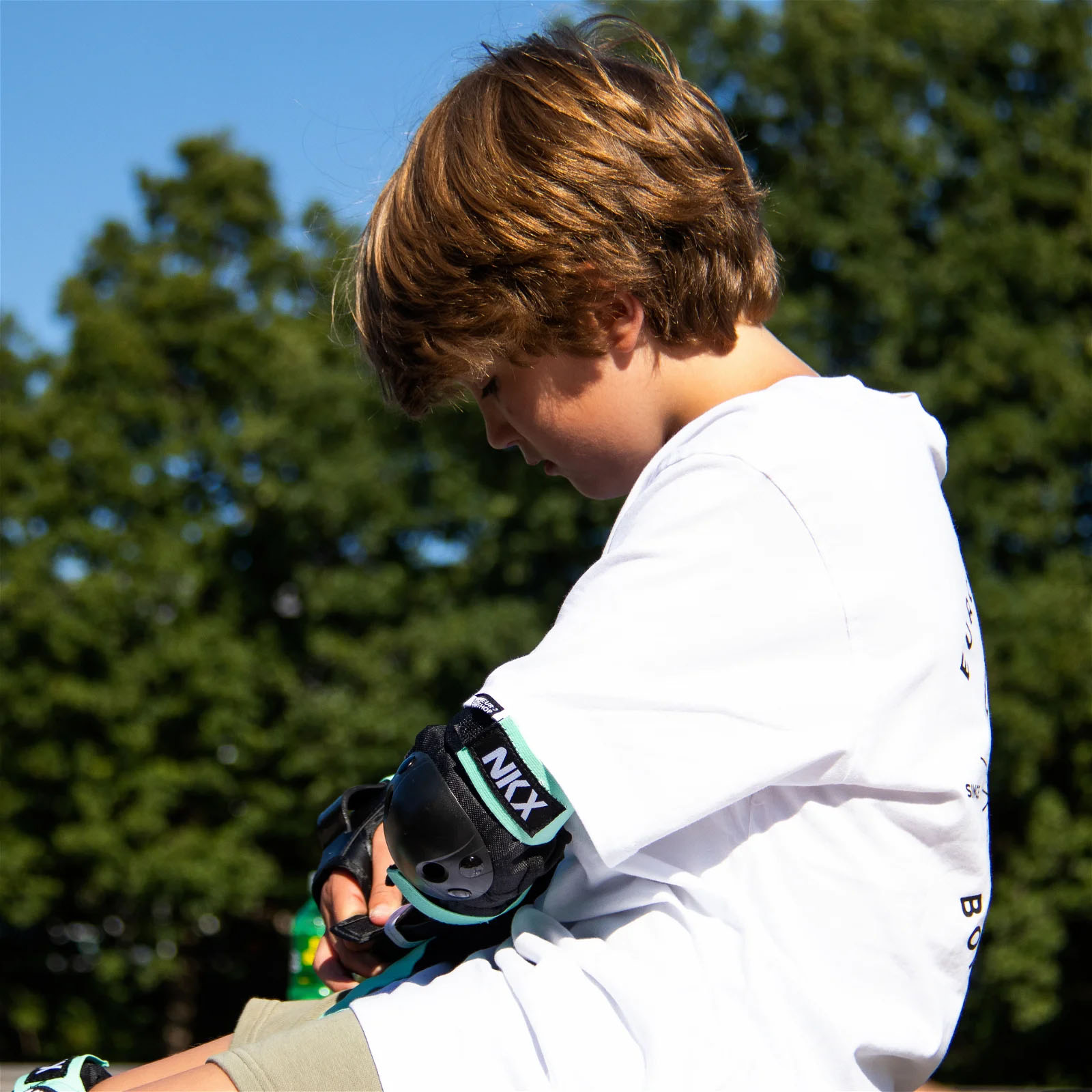 NKX 3-Pak Pro Børne Beskyttelsessæt - Knæbeskyttere, Albuebesyttere og Håndledsbeskyttere