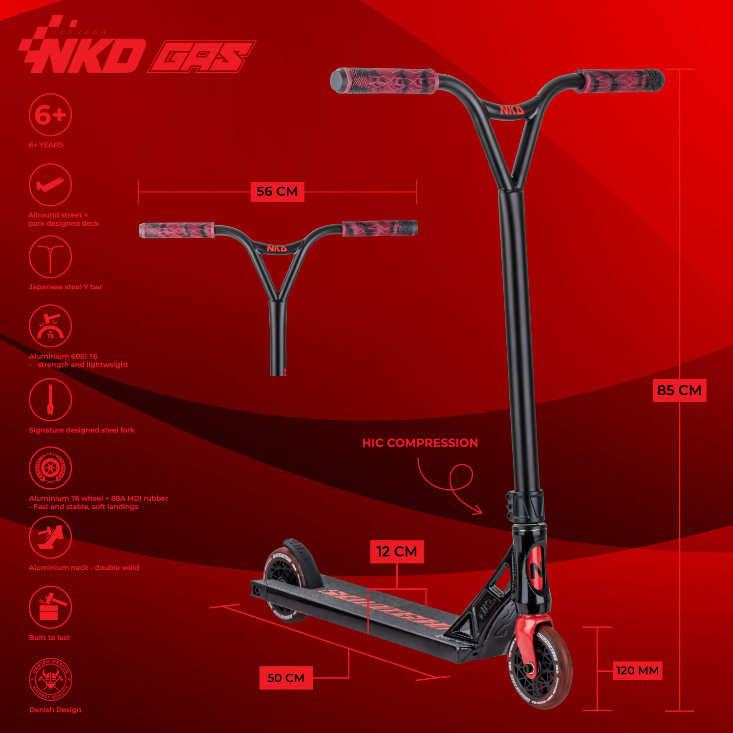 NKD GAS Trick Løbehjul