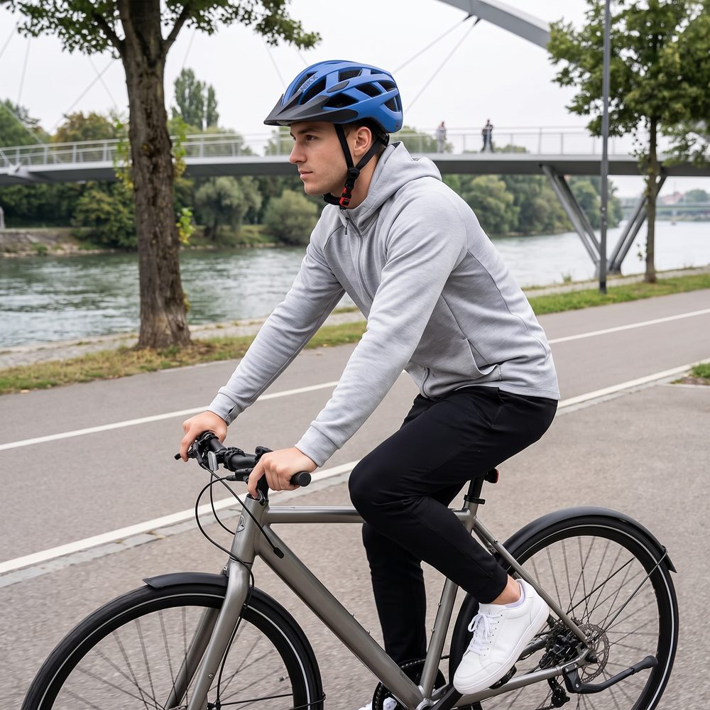 NKX City LED Cykelhjelm med indbygget lys