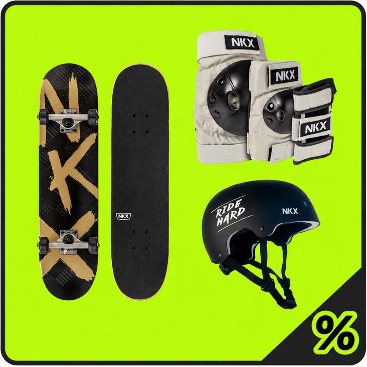 20% Ekstra Rabat Skateboard Pakke Børn 4-8 År