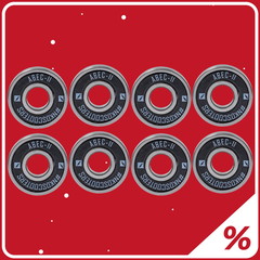 60% Ekstra Rabat 8 x Kugleleje NKD Abec-11