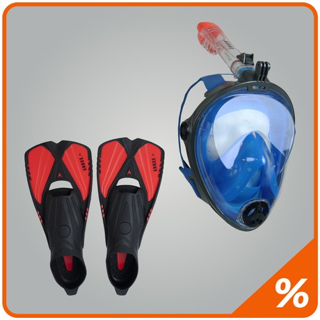 Annox Full Face dykkermaskesæt til voksen (+15)