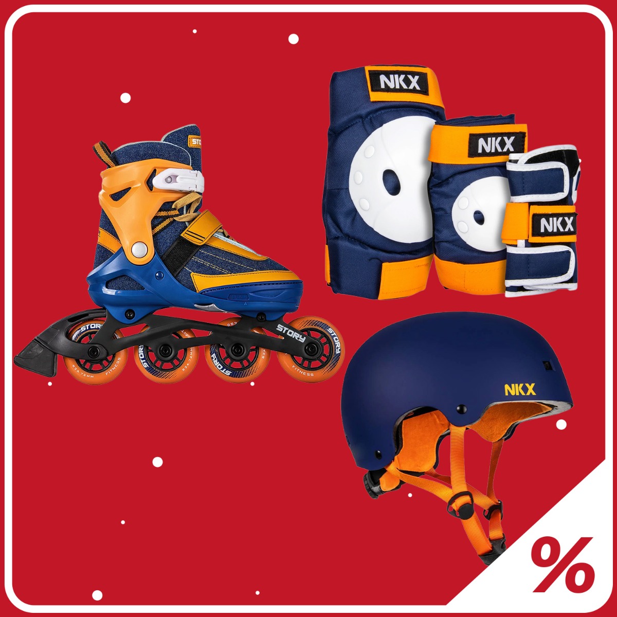 10% Ekstra Rabat Børne Inline Pakke