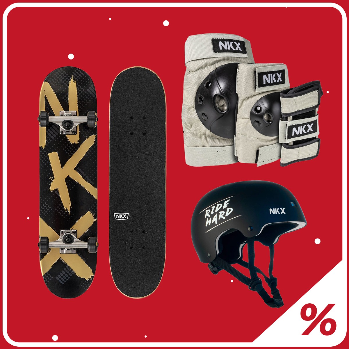 20% Ekstra Rabat Skateboard Pakke Børn 4-8 År