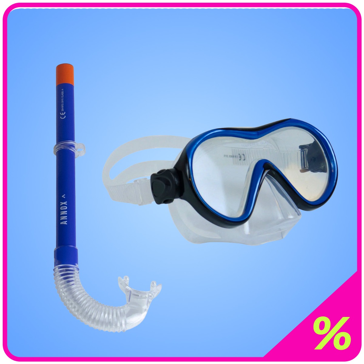 Annox Snorkelsæt til voksne (+15) - Blå