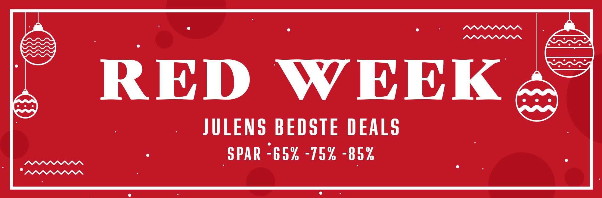 Red Week sales banner